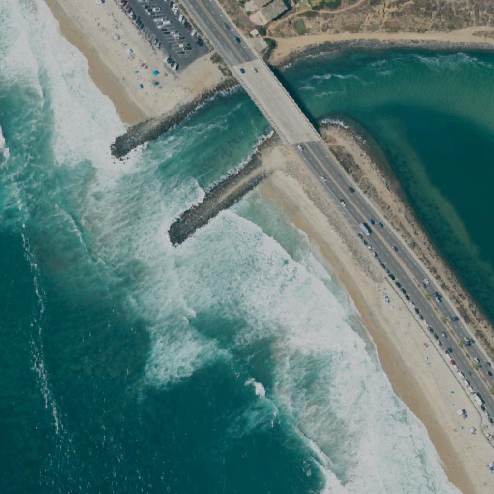 Aerial map of Carlsbad State Beach