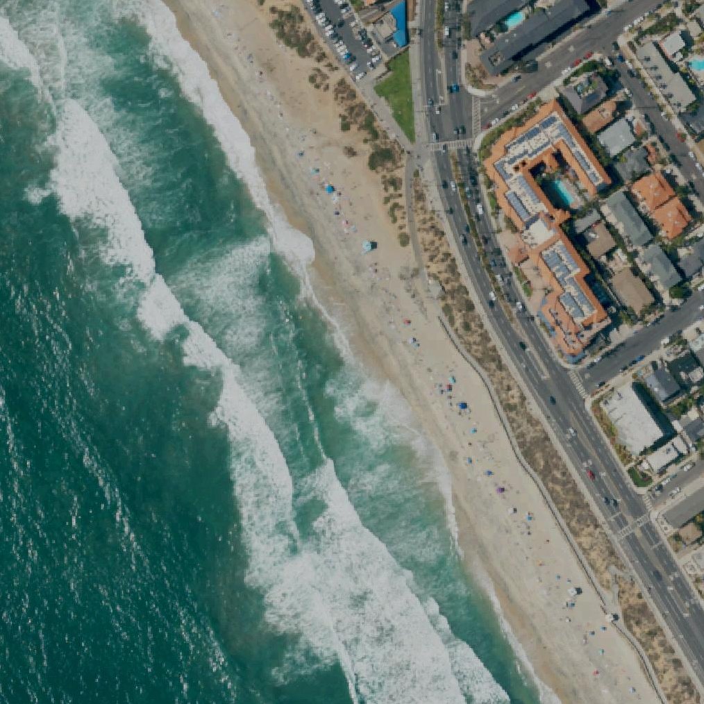 Aerial map of Carlsbad State Beach
