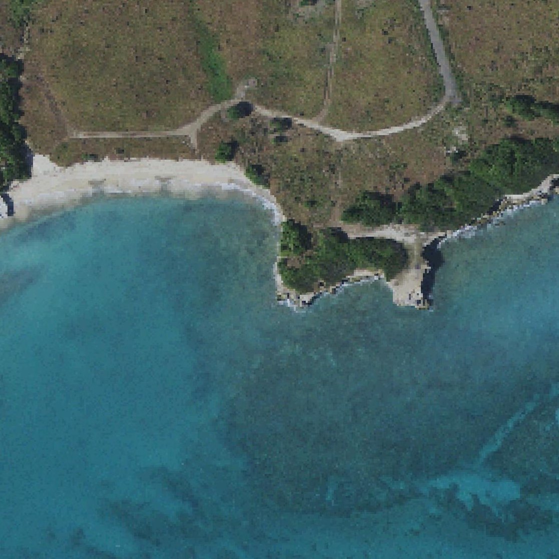 Aerial map of Carlton Beach