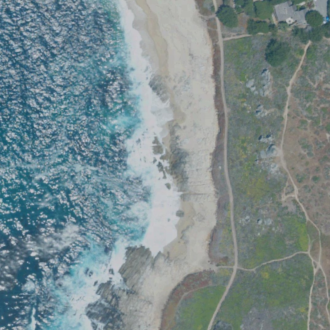 Aerial map of Carmel Meadows trail