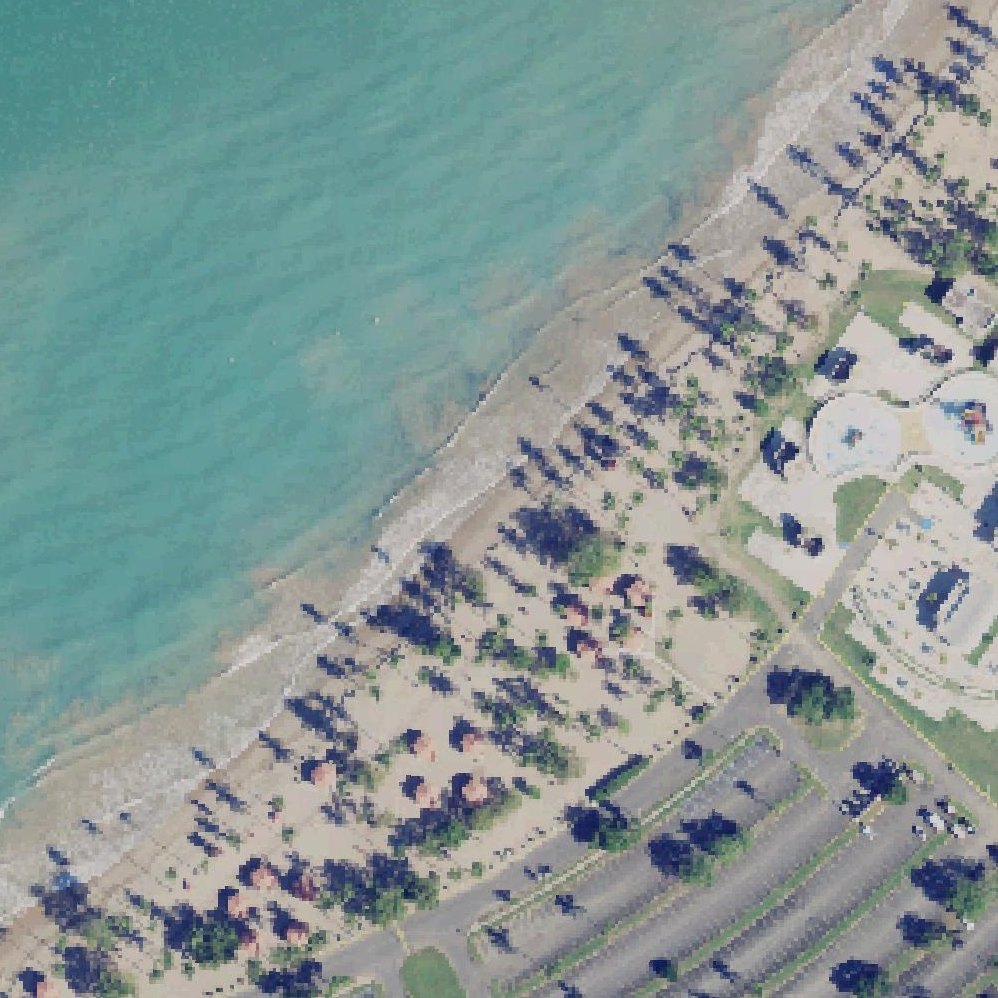 Aerial map of Carolina Public Beach