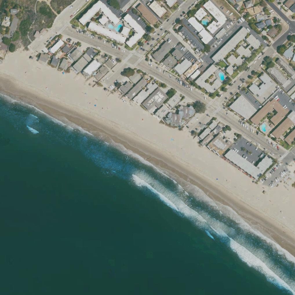 Aerial map of Carpinteria City Beach
