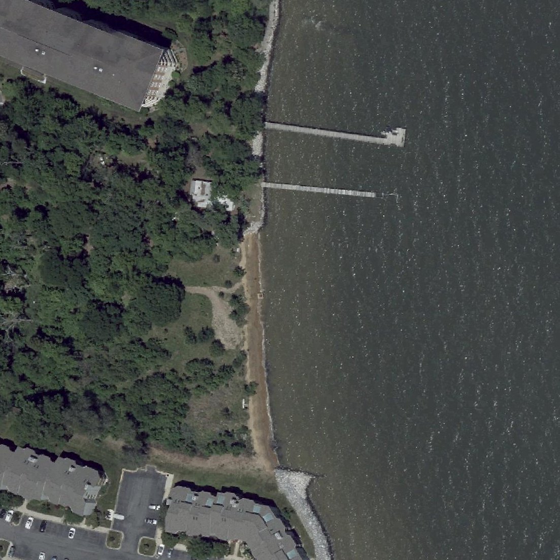 Aerial map of Carr's Beach