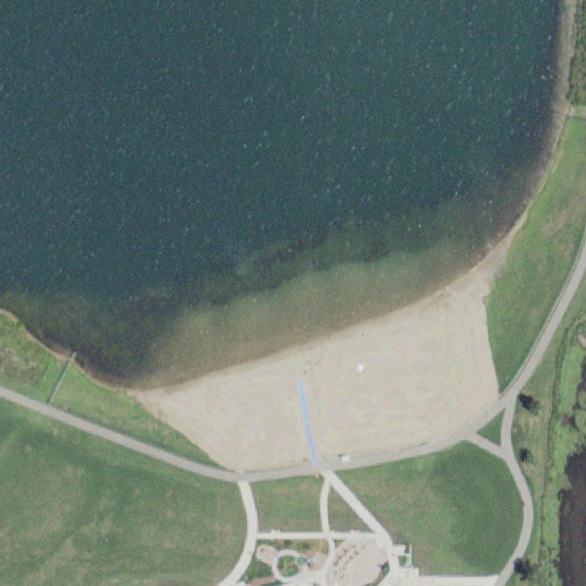 Aerial map of Cascade Lake Beach
