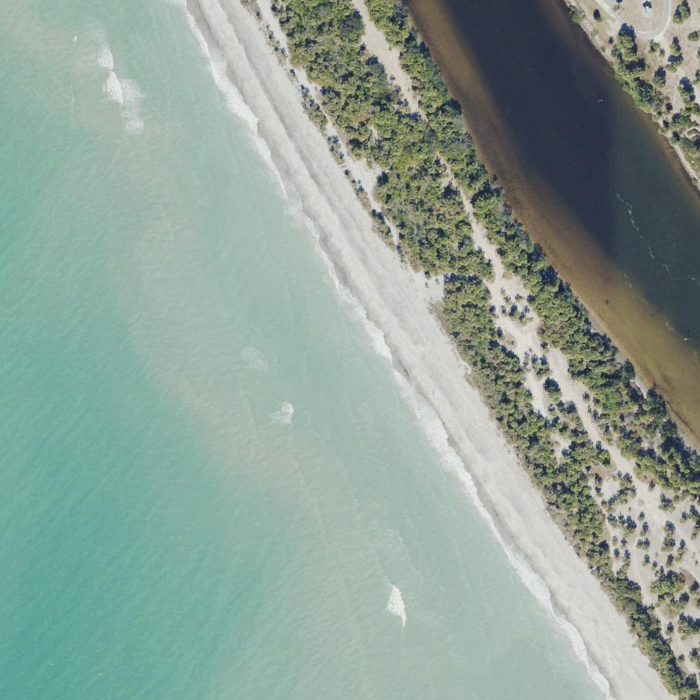 Aerial map of Caspersen Beach