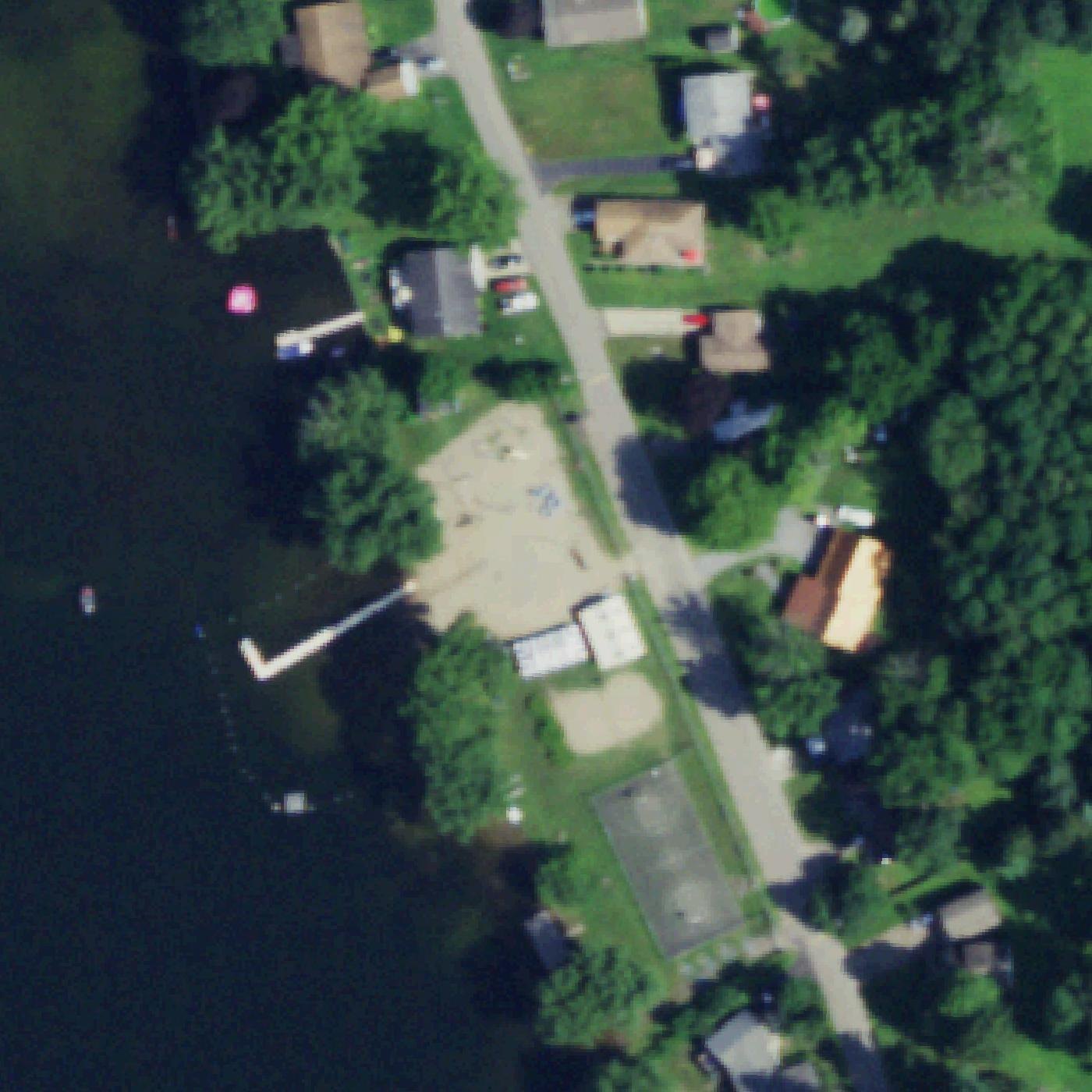 Aerial map of Cassadaga Beach