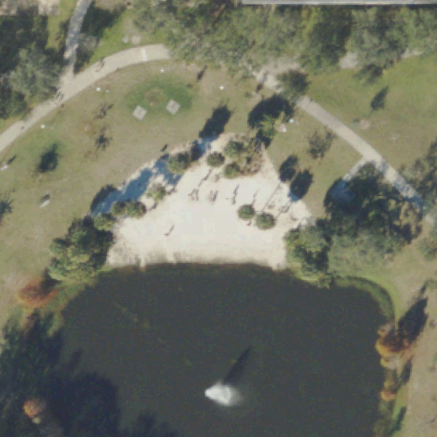 Aerial map of Castor Beach