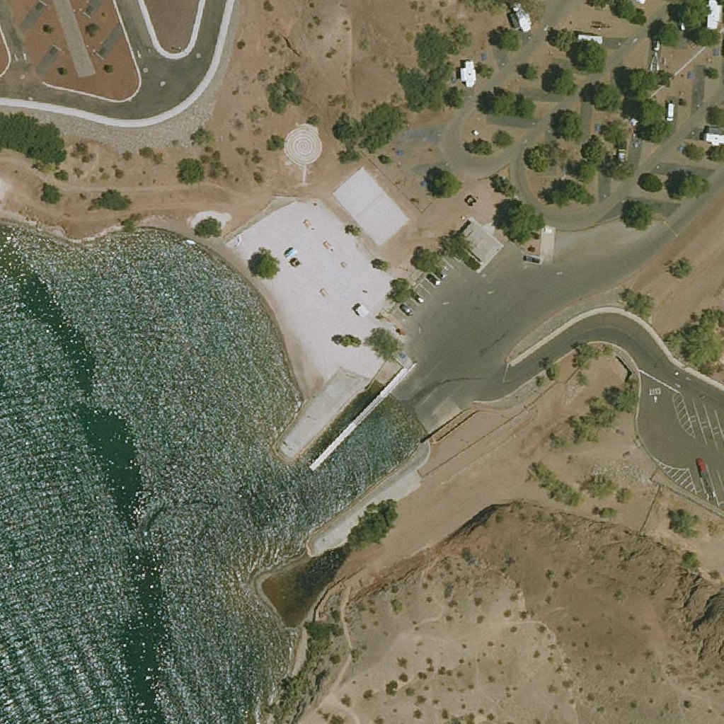 Aerial map of Cattail Cove State Park