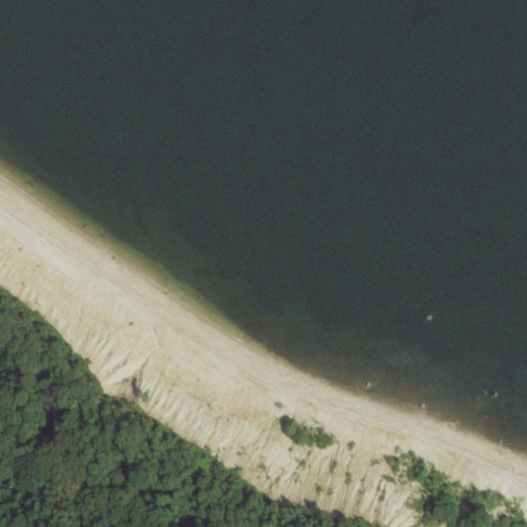 Aerial map of Caumsett State Historic Park Preserve Beach