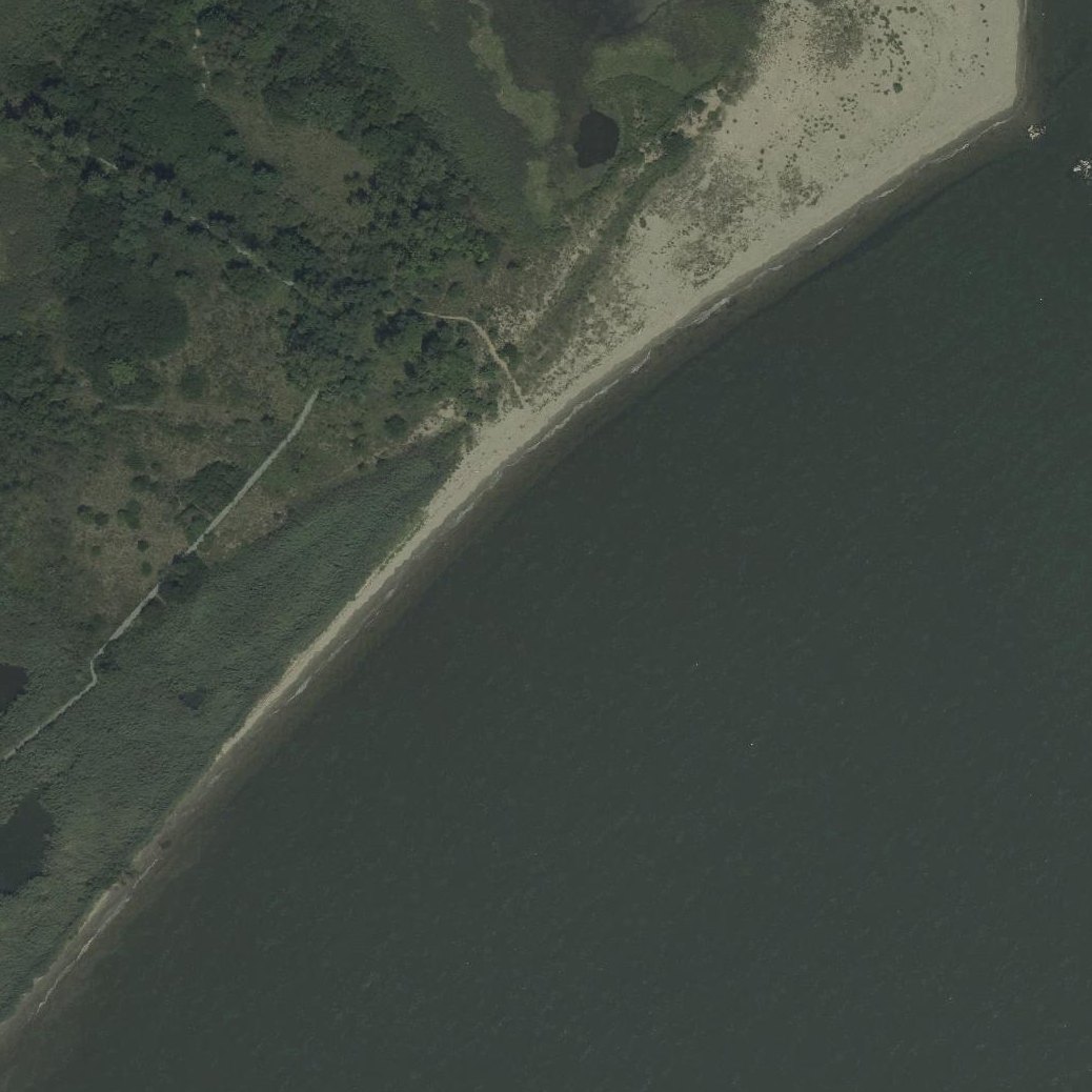 Aerial map of Caven Point Beach