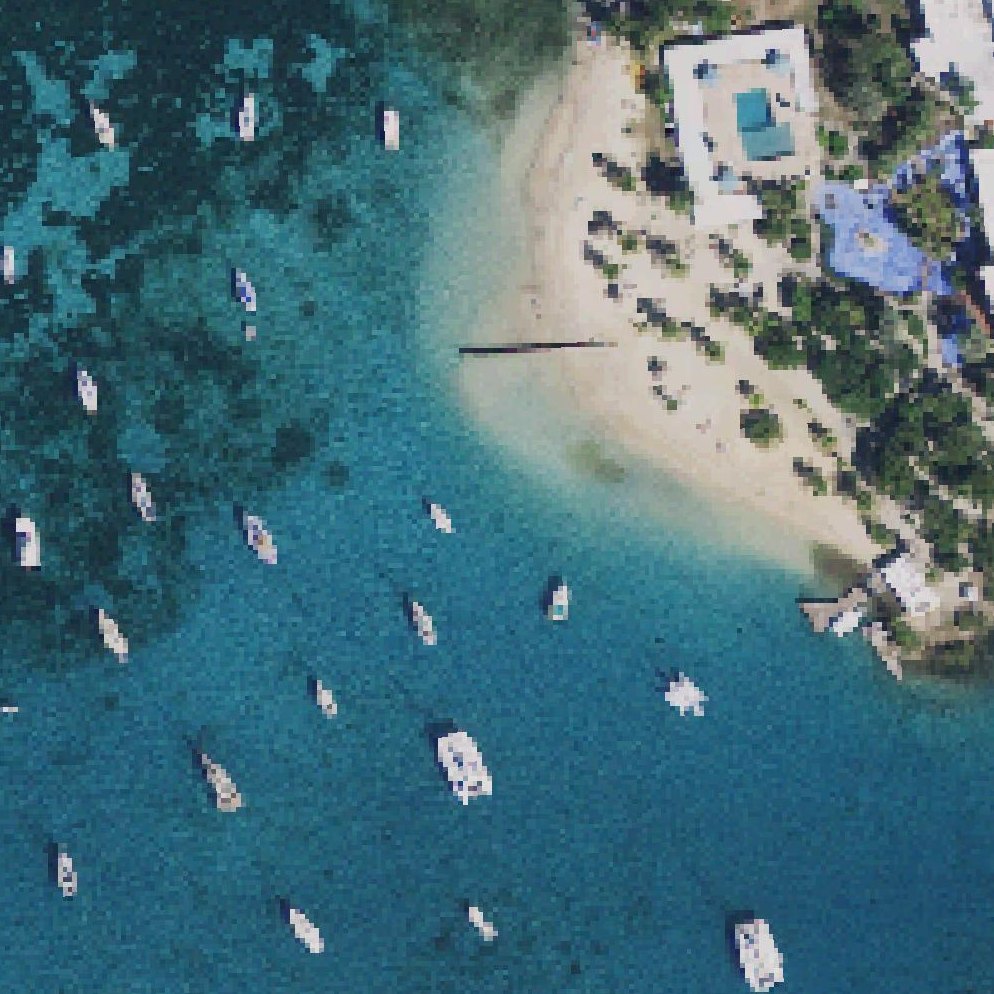 Aerial map of Cay Beach
