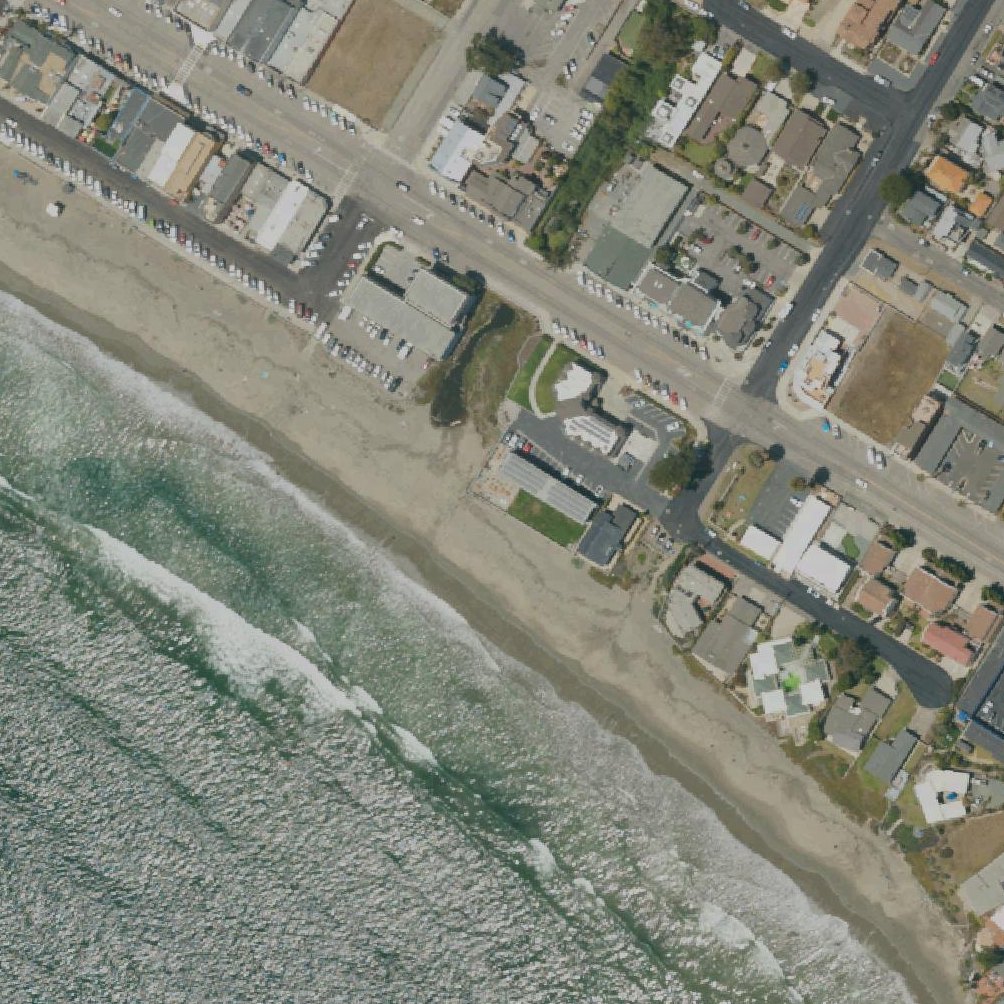 Aerial map of Cayucos State Beach