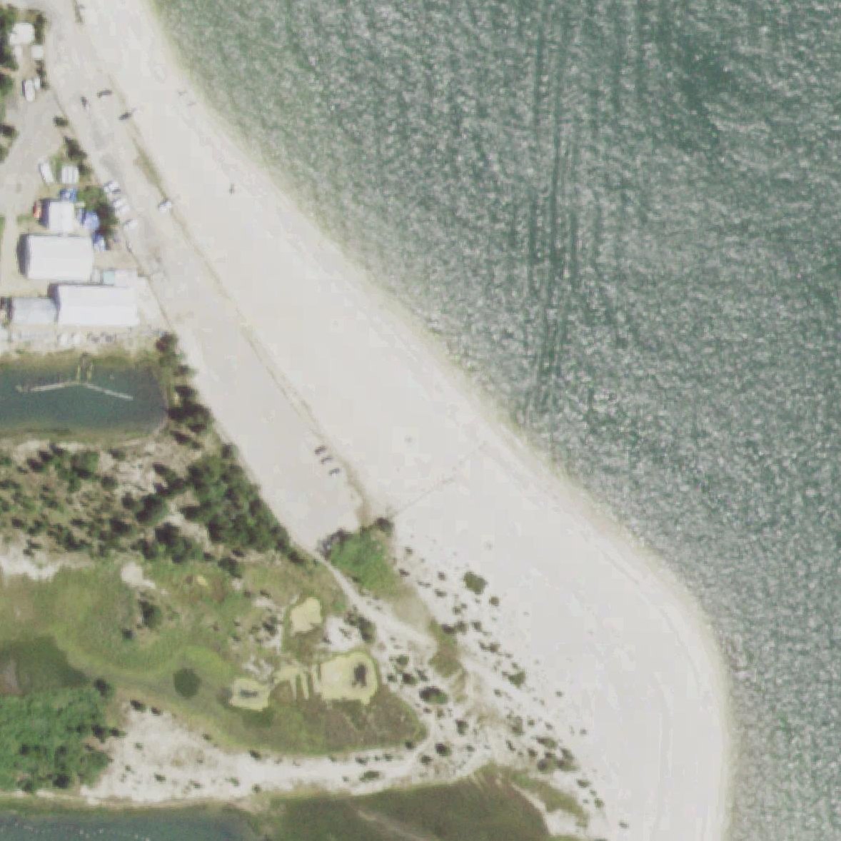 Aerial map of Cedar Beach County Park