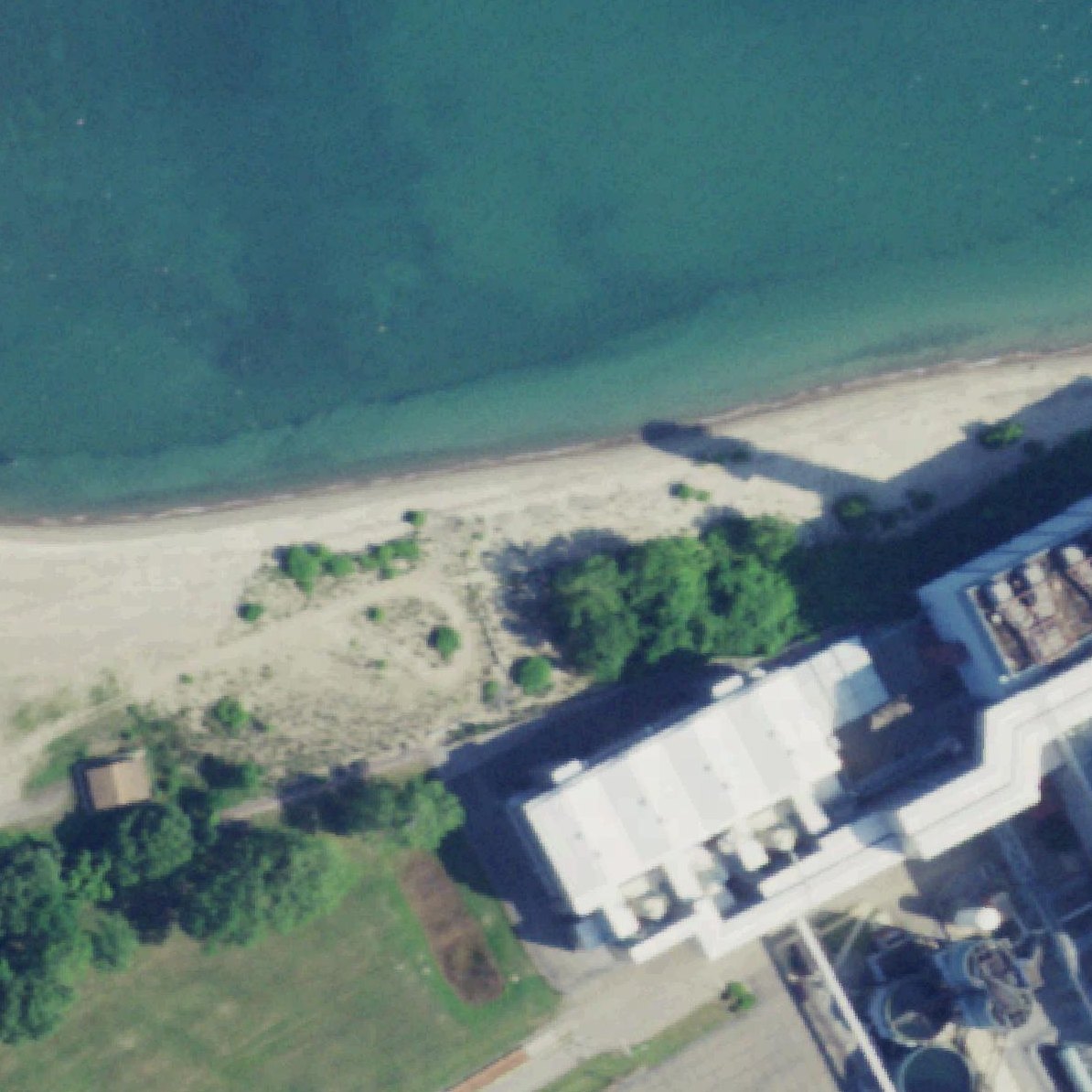 Aerial map of Cedar Beach