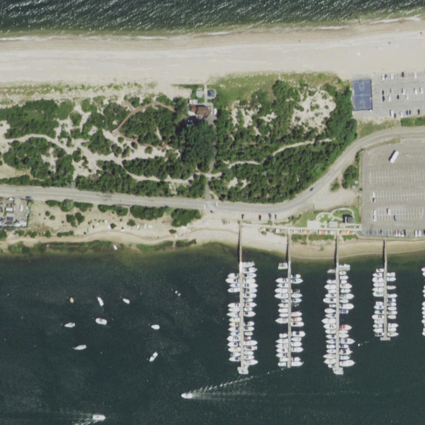 Aerial map of Cedar Beach Nature Center