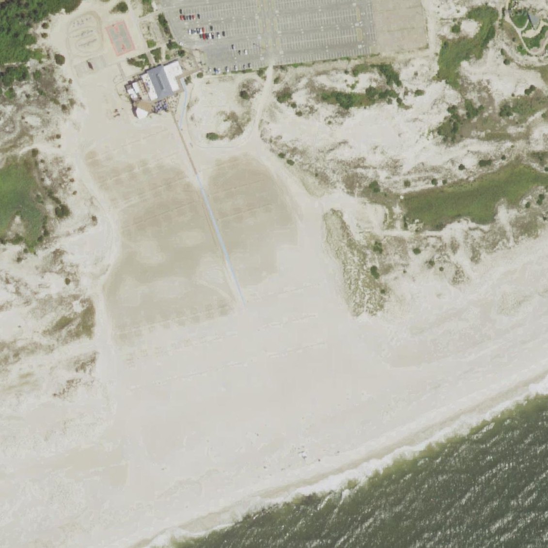 Aerial map of Cedar Beach