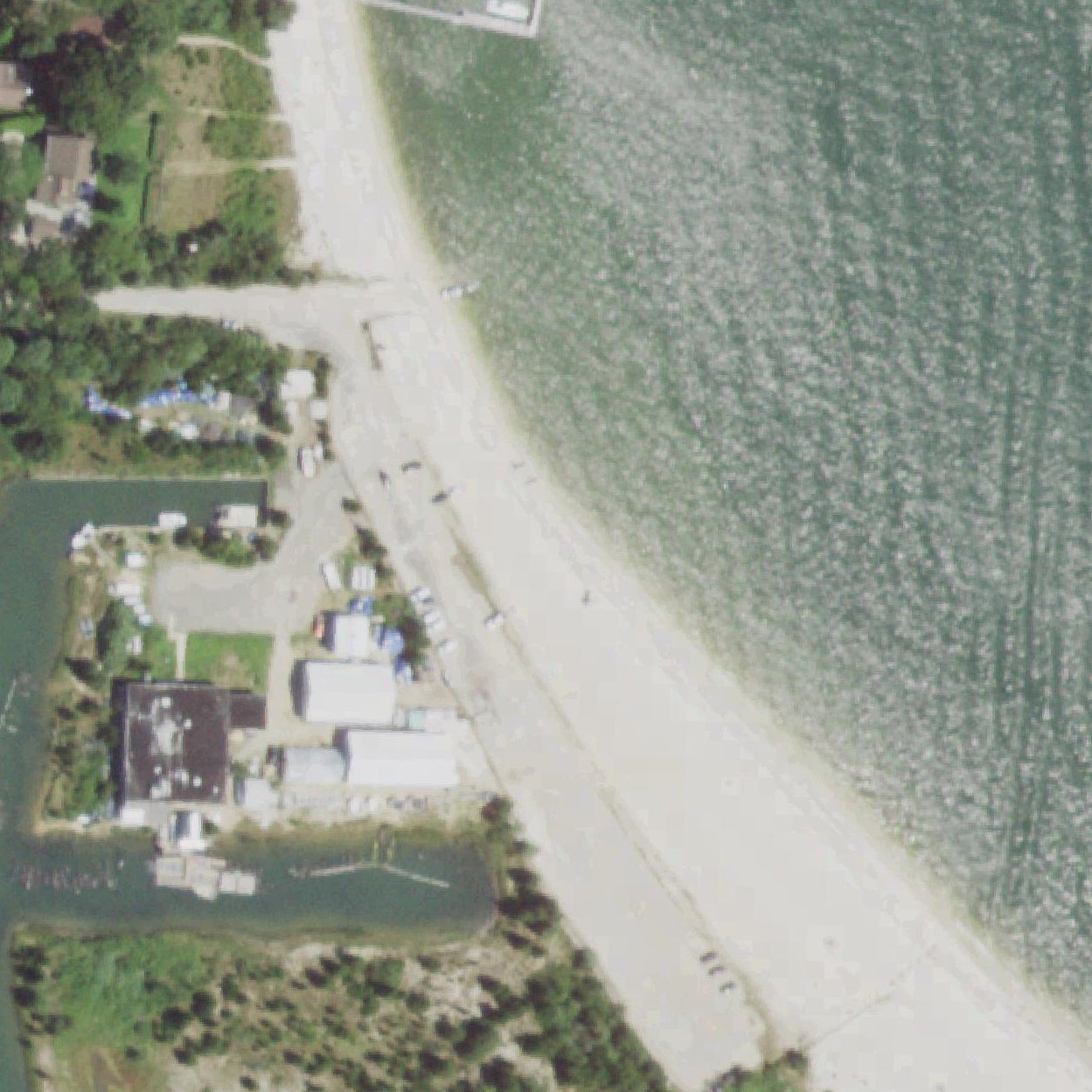 Aerial map of Cedar Beach Park