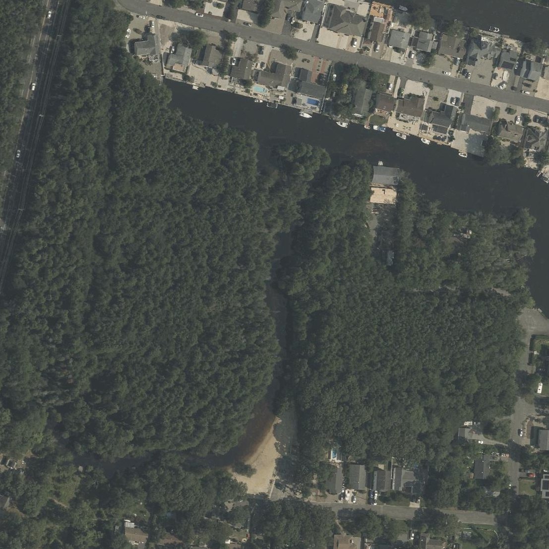 Aerial map of Cedar Creek Beach