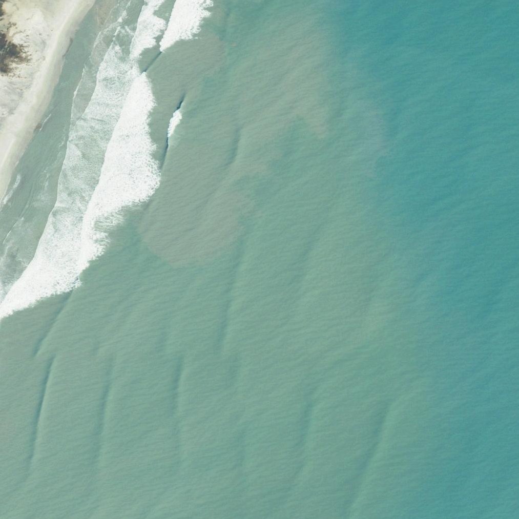 Aerial map of Cedar Island Beach