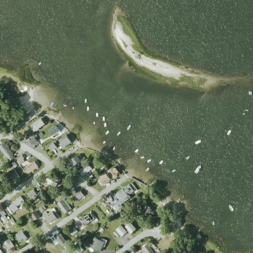 Aerial map of Cedar Island