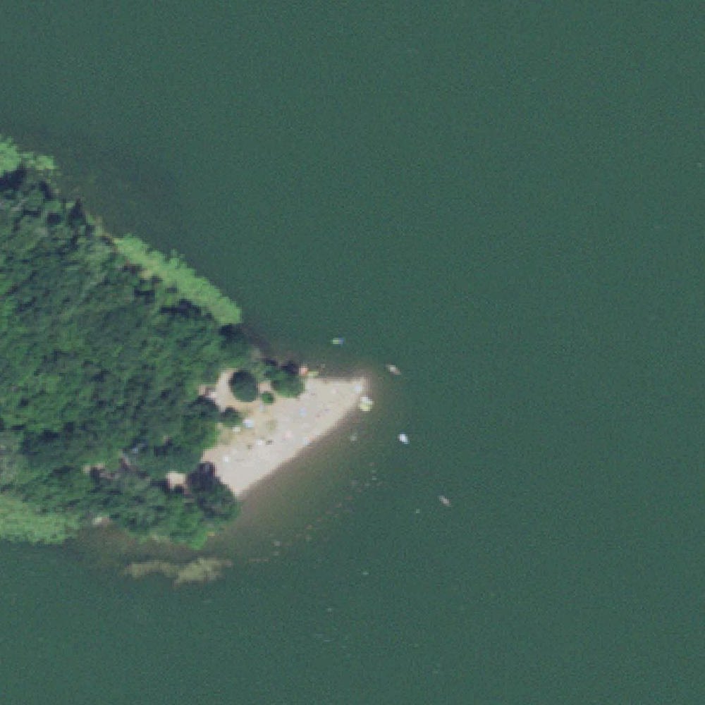 Aerial map of Cedar Lake Point Beach