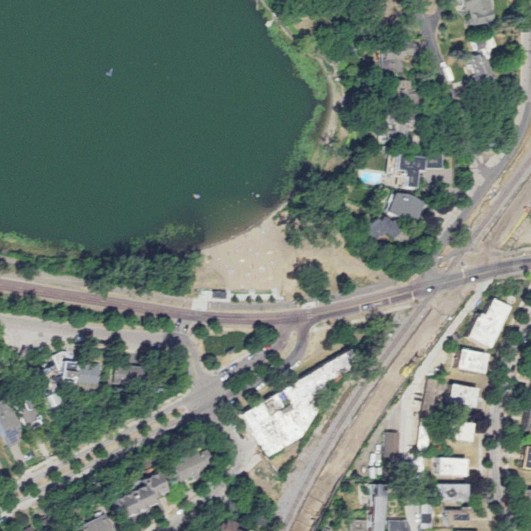Aerial map of Cedar Lake South Beach