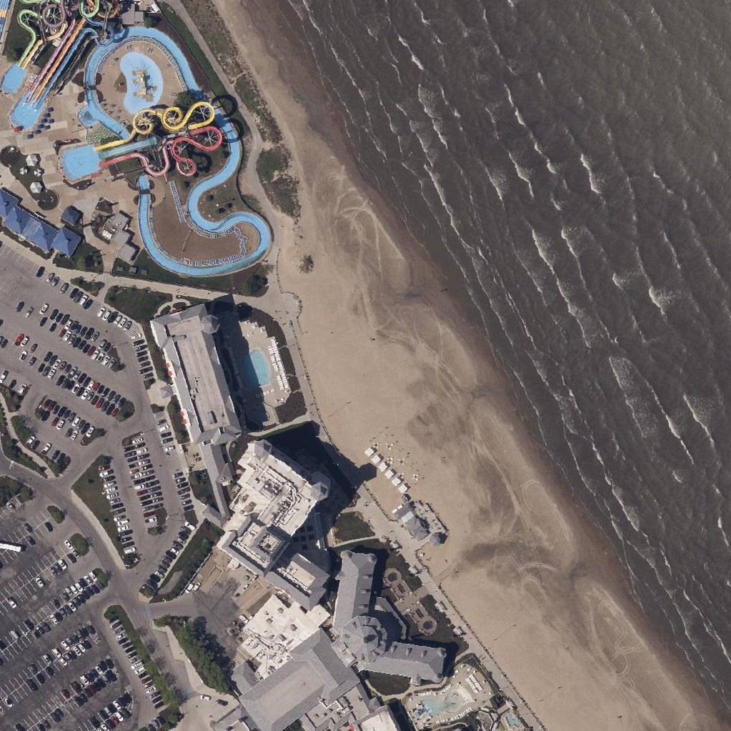Aerial map of Cedar Point Beach