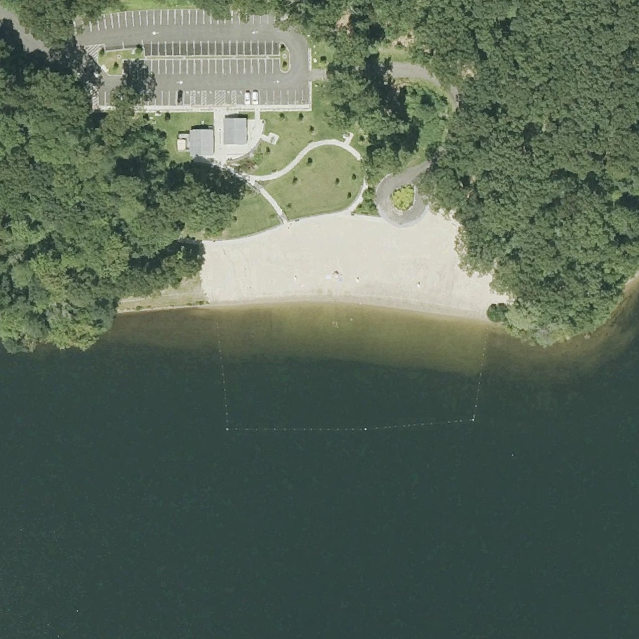 Aerial map of Centennial Beach