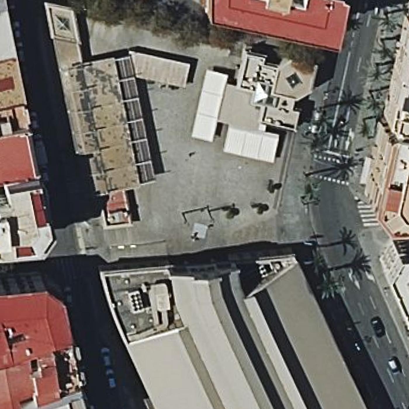 Aerial map of Central Market Meeting Point