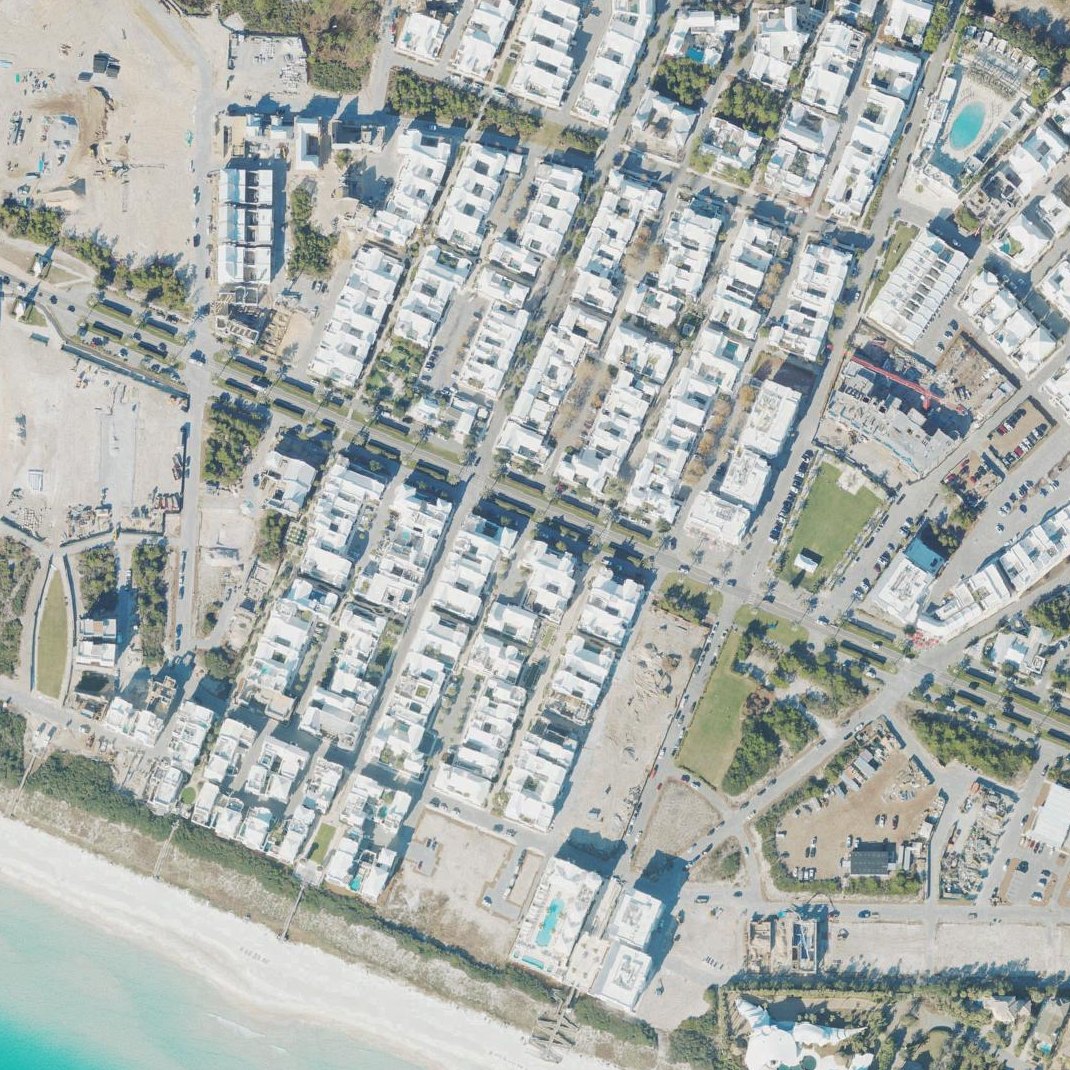 Aerial map of Central Park Alys Beach