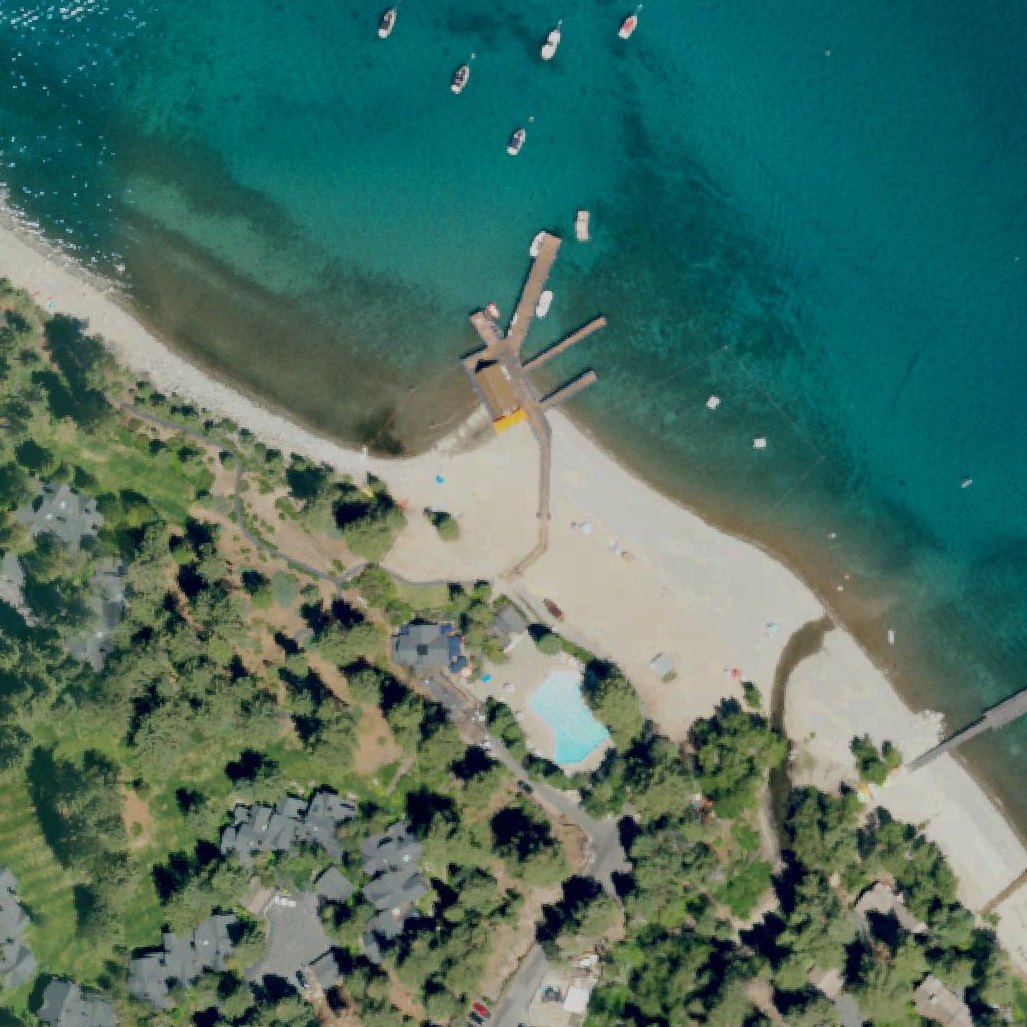 Aerial map of Chambers Landing