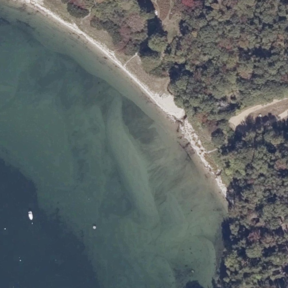 Aerial map of Chandler's Cove beach