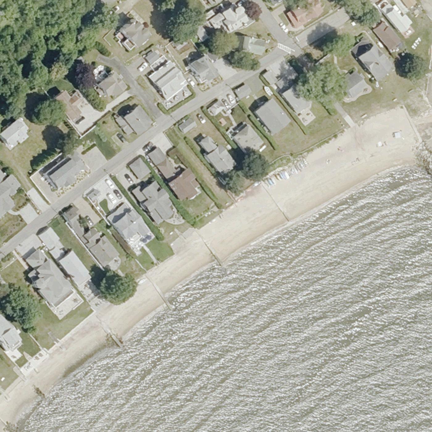 Aerial map of Chapman Beach