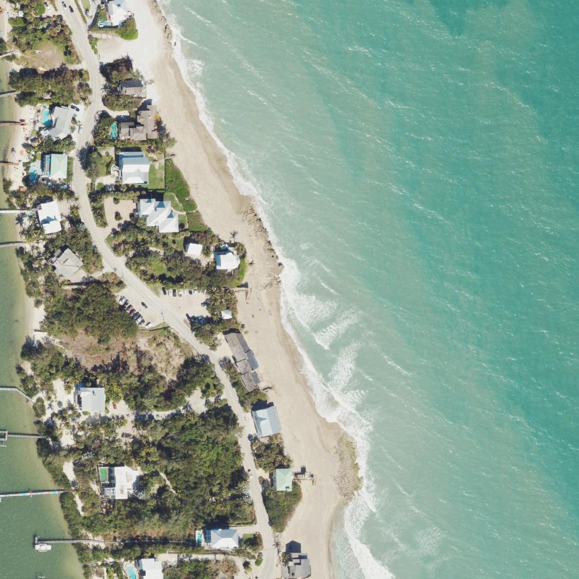 Aerial map of Chastain Beach