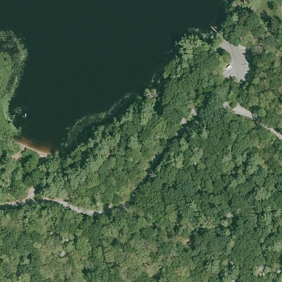 Aerial map of Chebacco Lake Beach