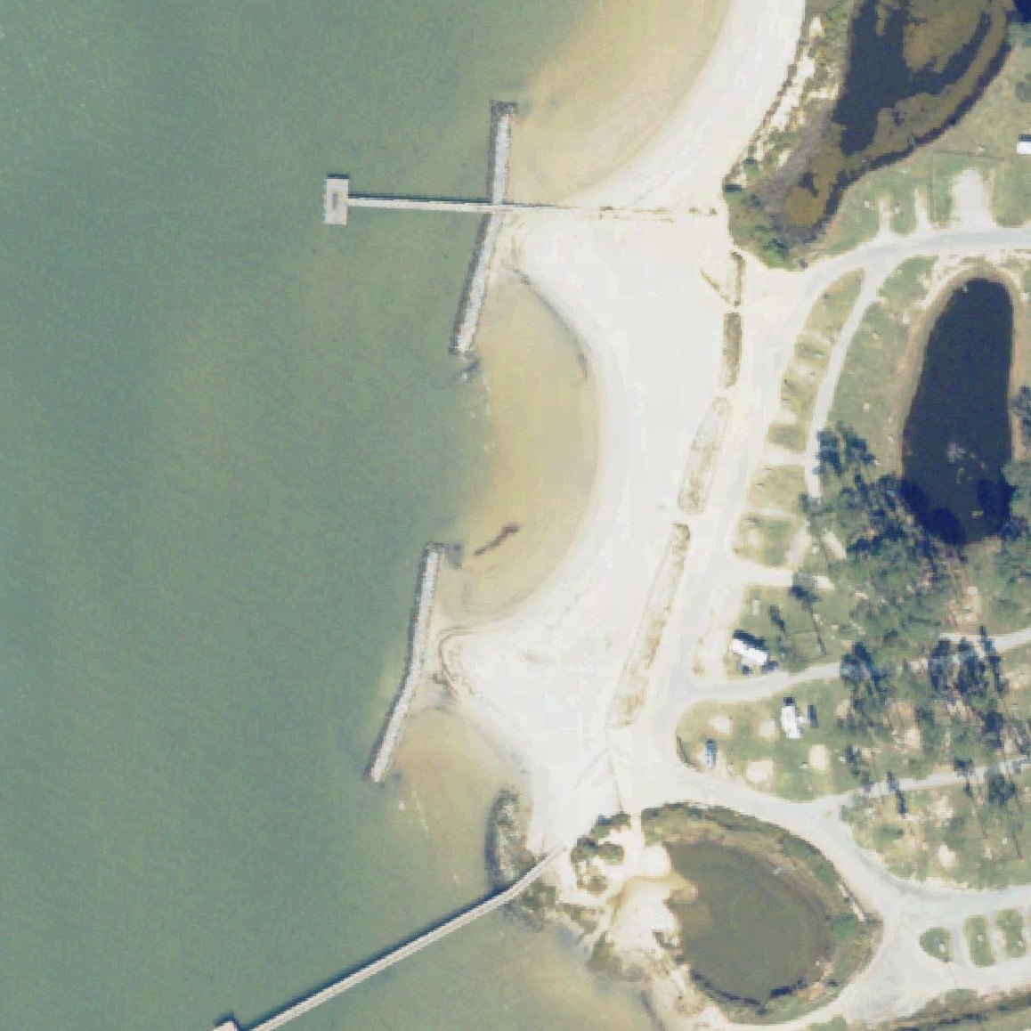 Aerial map of Cherrystone Beach
