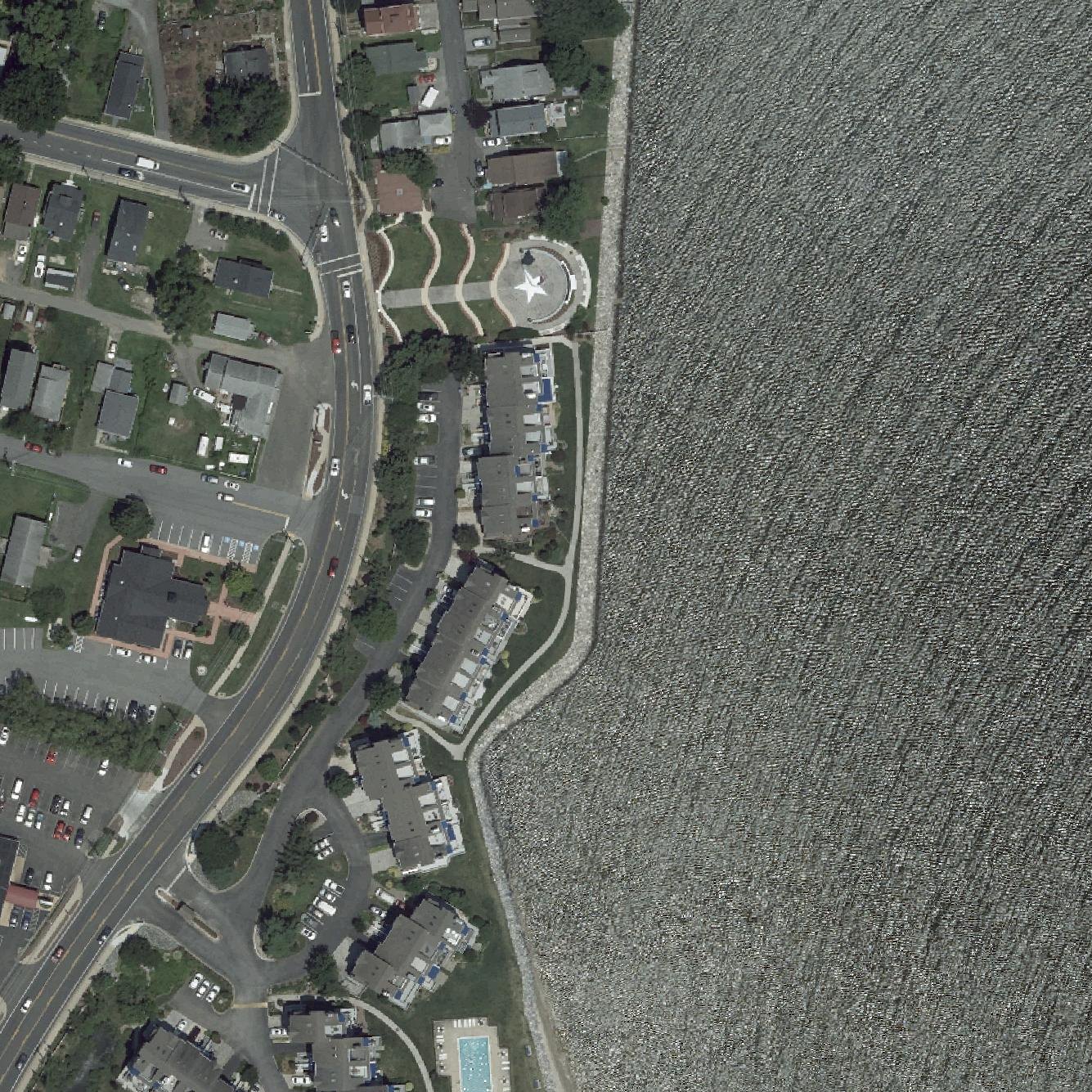 Aerial map of Chesapeake Beach Veterans Memorial Park
