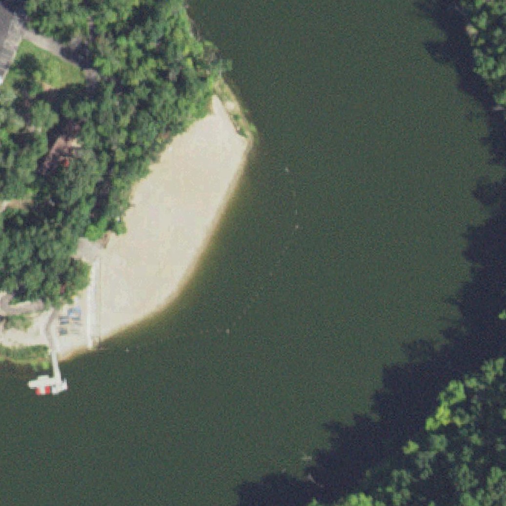 Aerial map of Chester Woods Beach