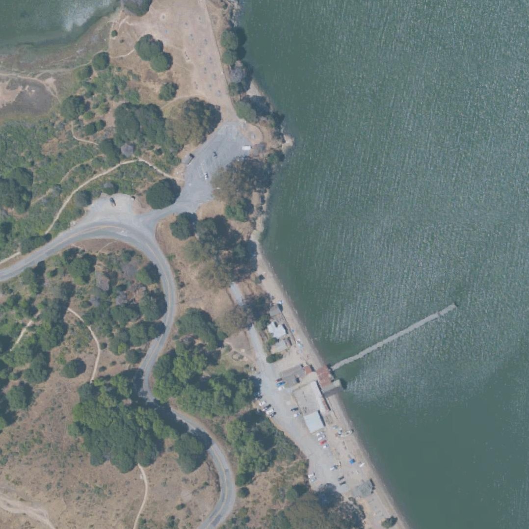 Aerial map of China Camp Beach