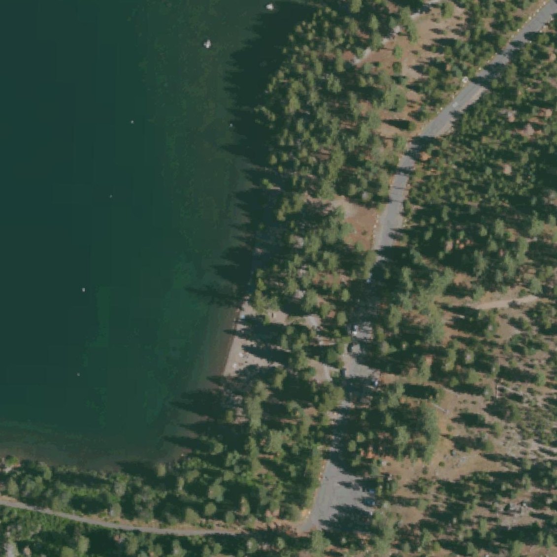 Aerial map of China Cove Beach