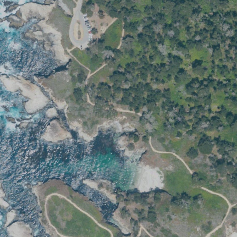 Aerial map of China Cove