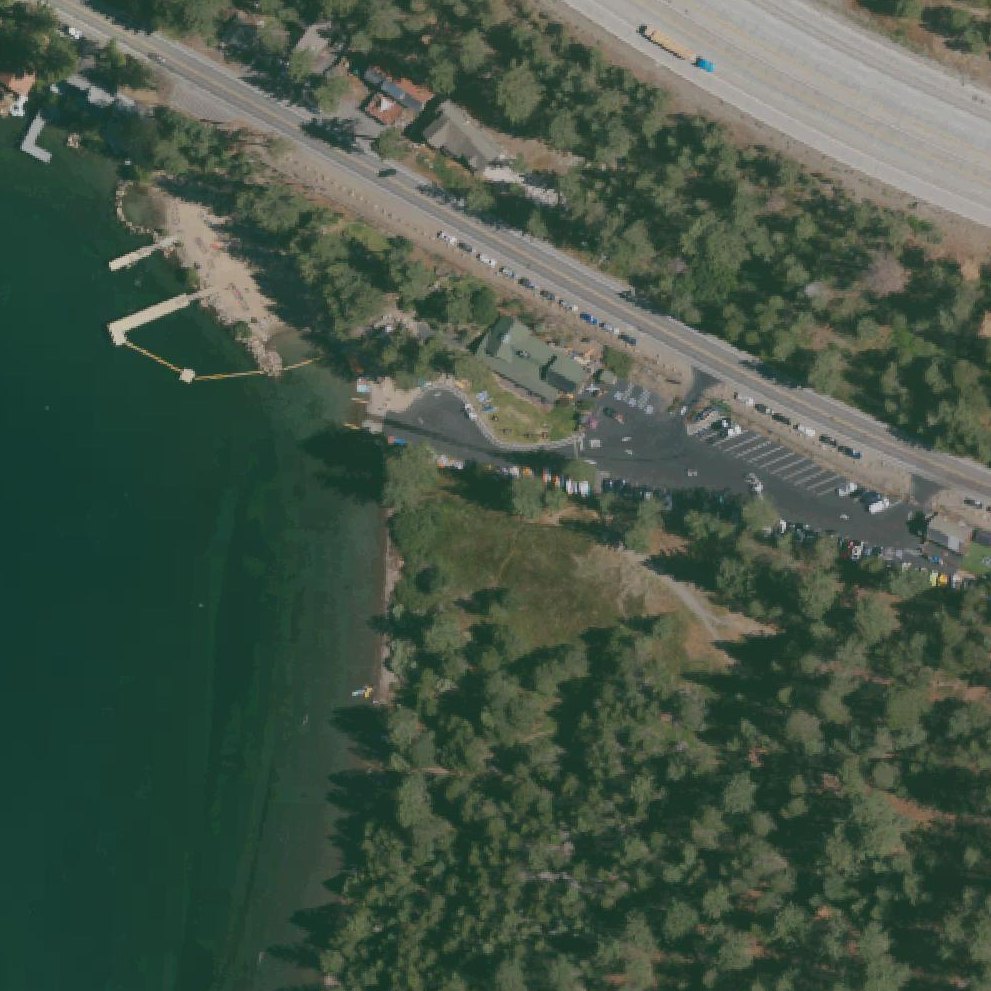 Aerial map of China Cove Trail