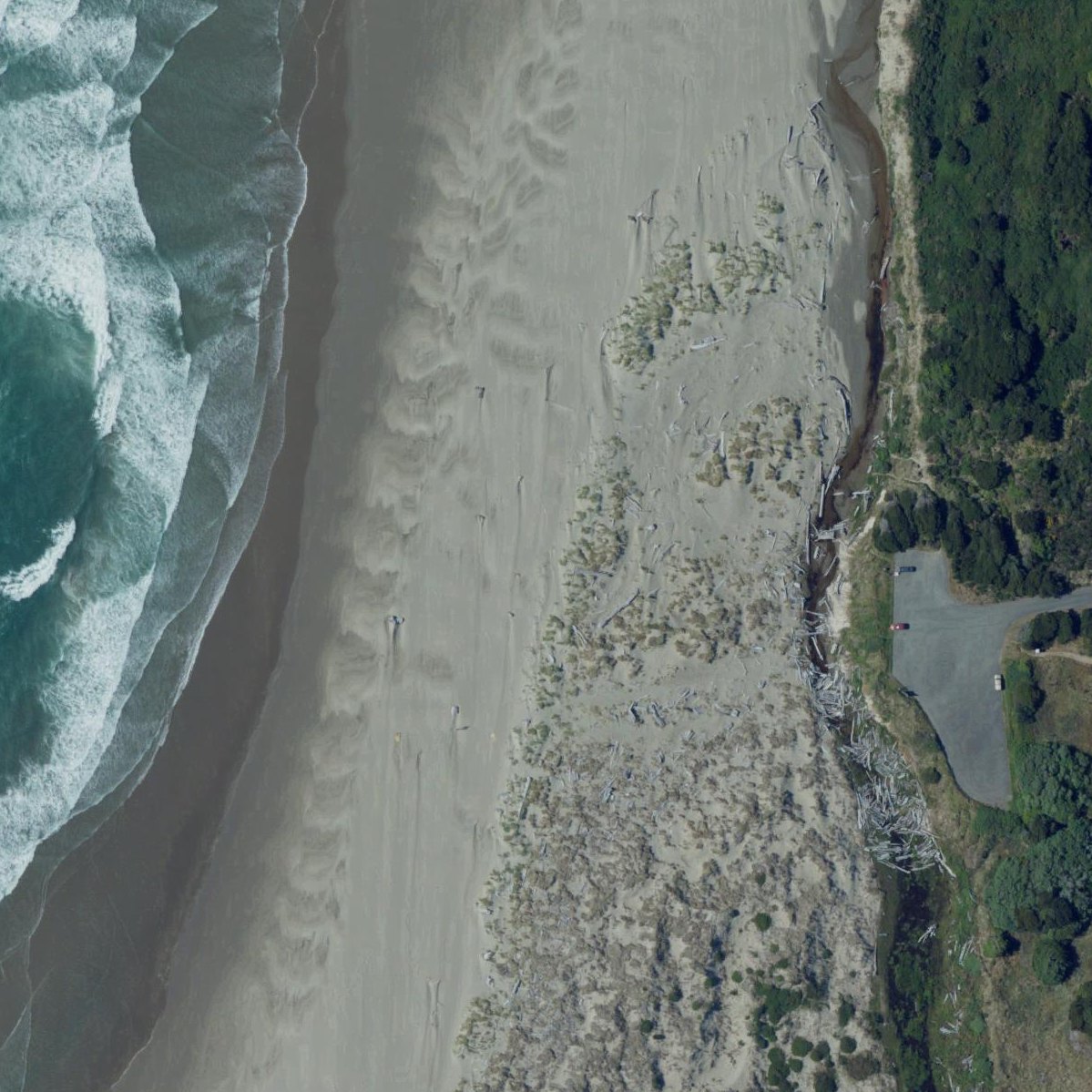 Aerial map of China Creek Beach access