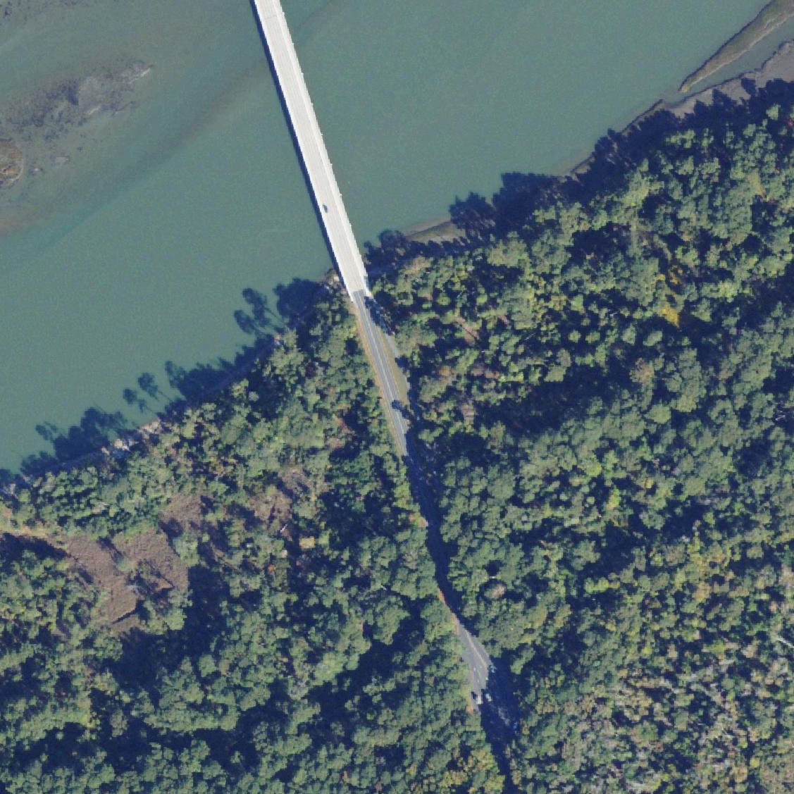 Aerial map of Chincoteague Beach