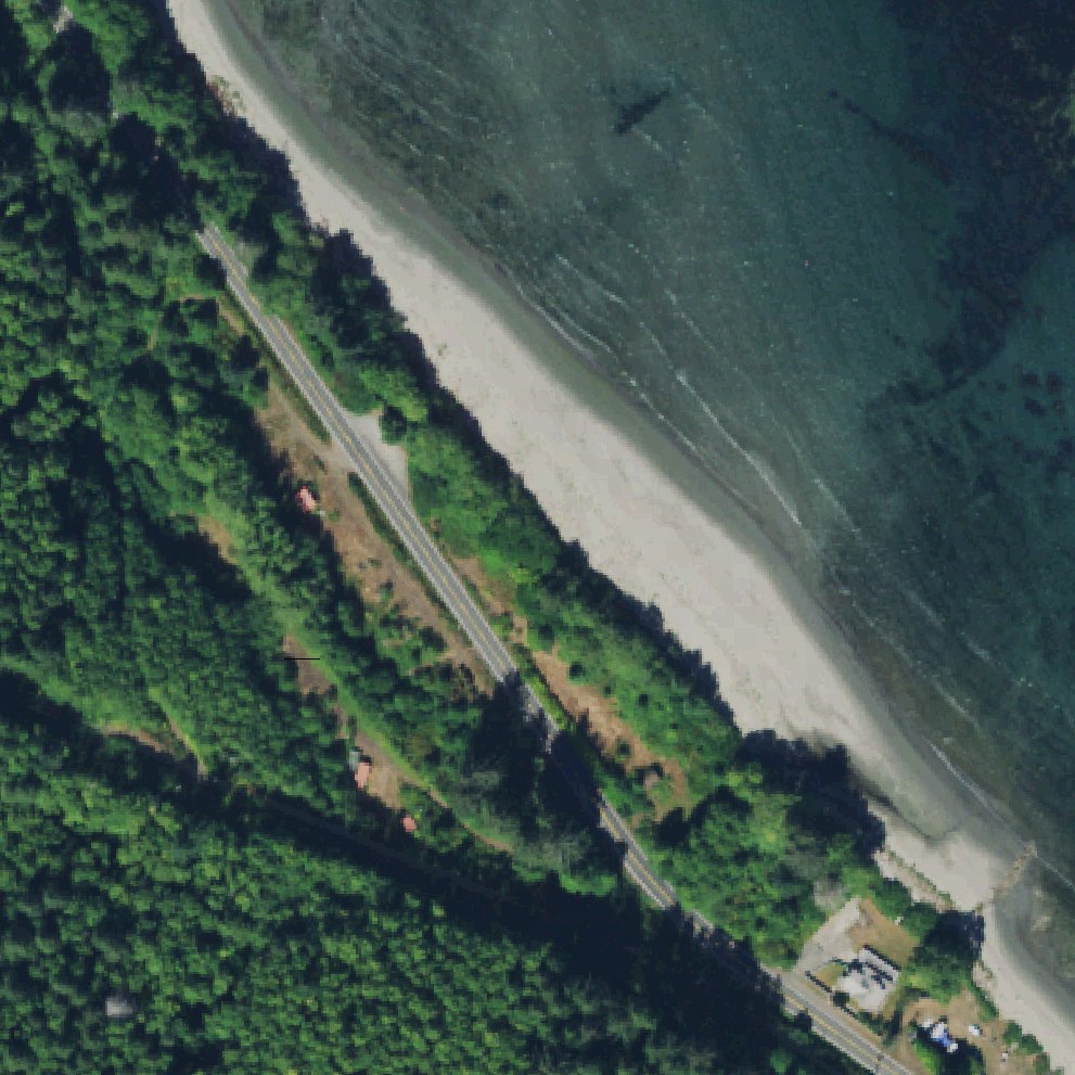 Aerial map of Chito Beach