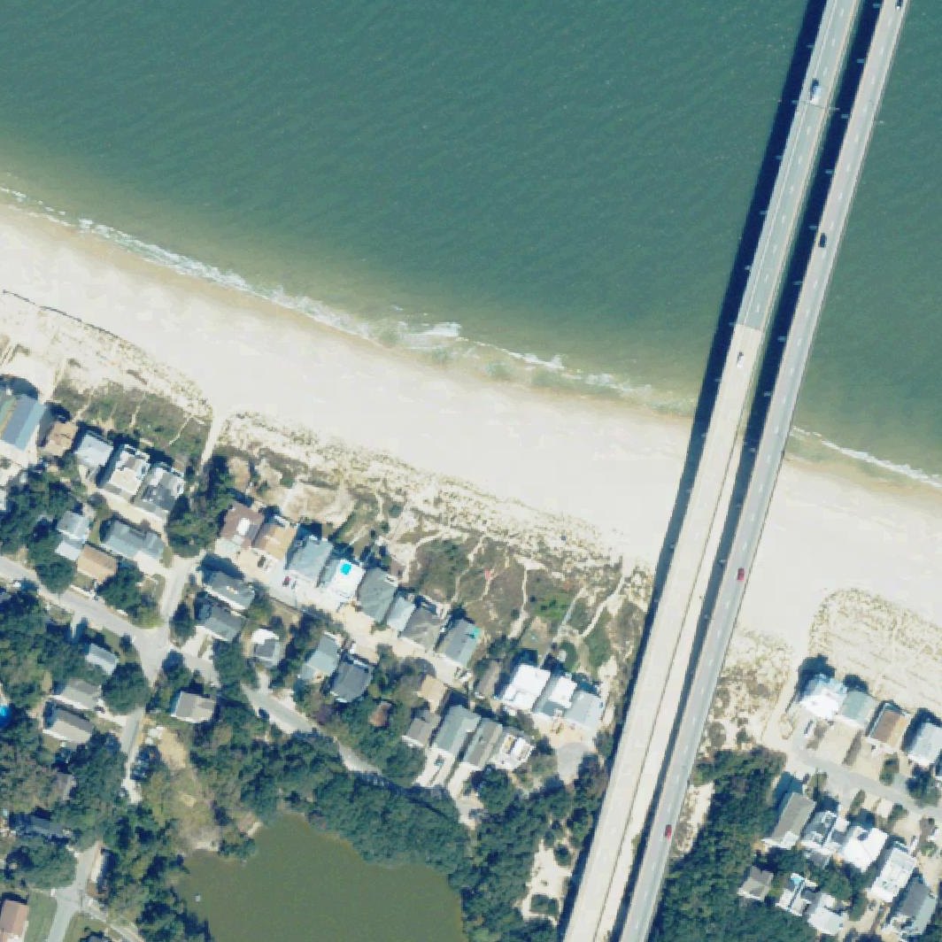 Aerial map of Chix Beach