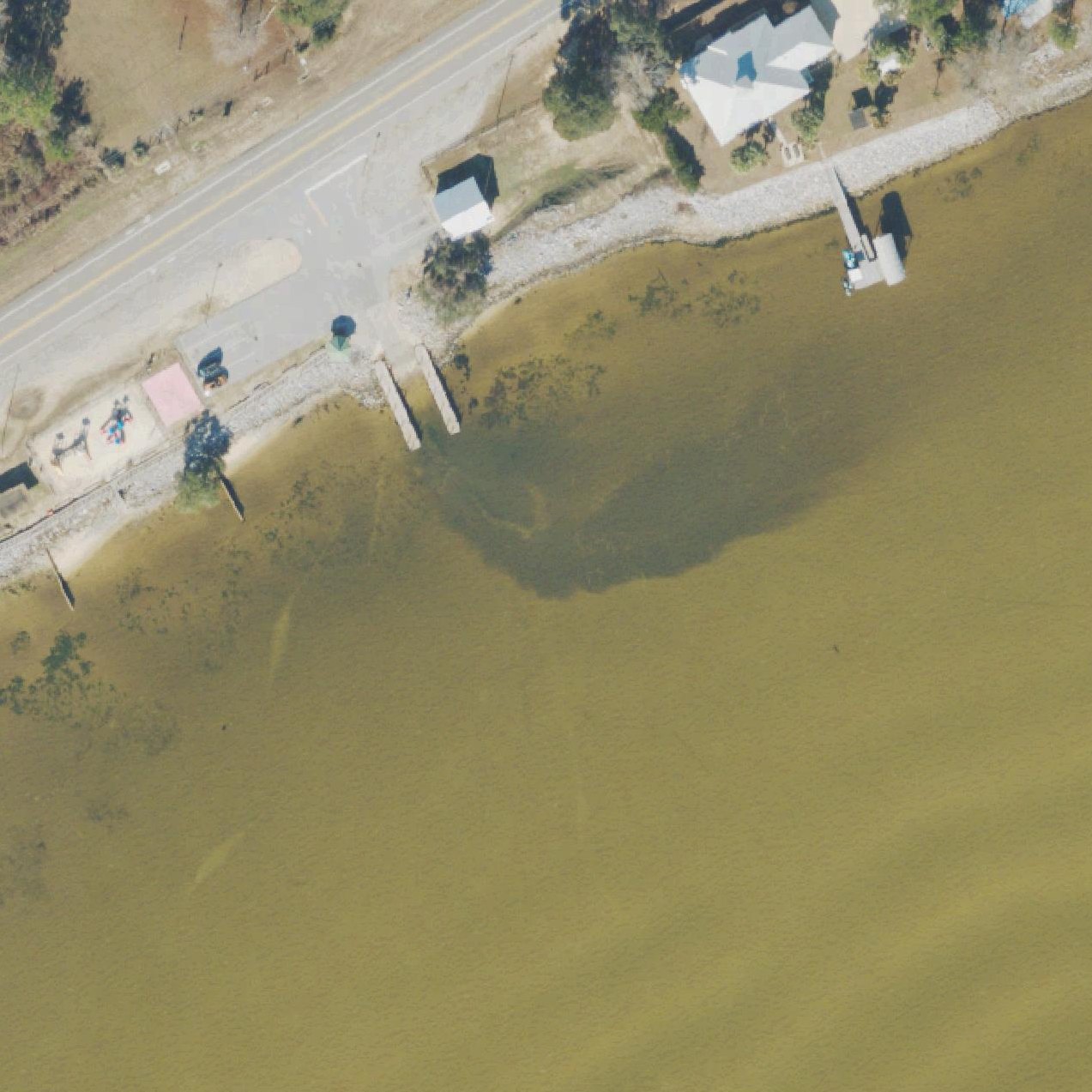 Aerial map of Choctaw Beach Park