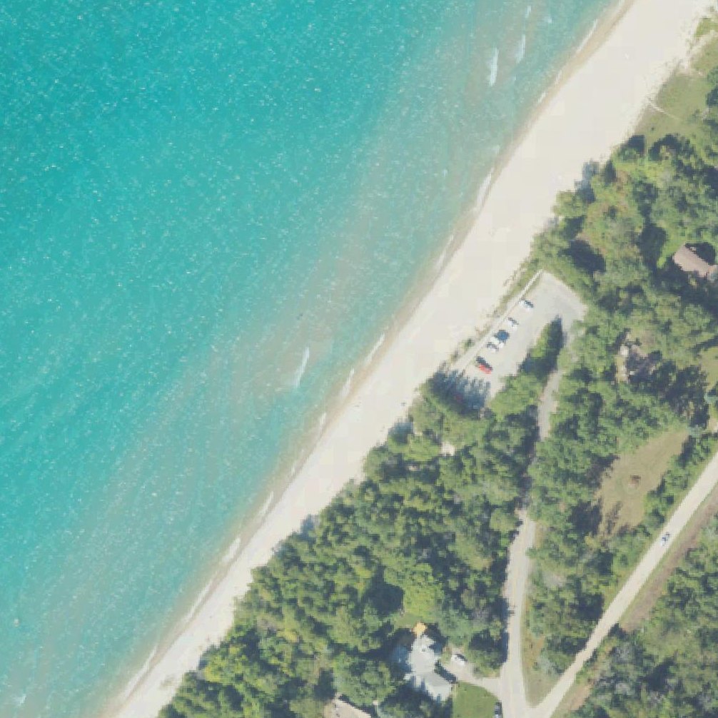 Aerial map of Christmas Cove Beach