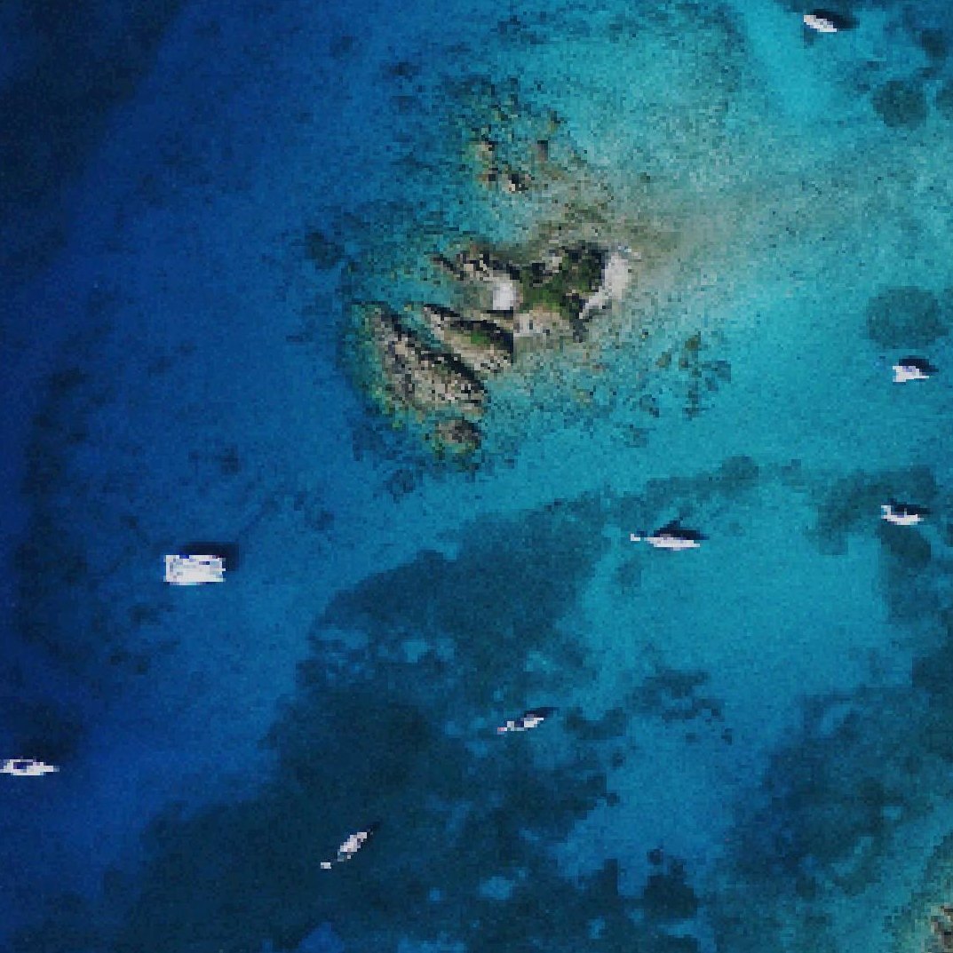 Aerial map of Christmas Cove