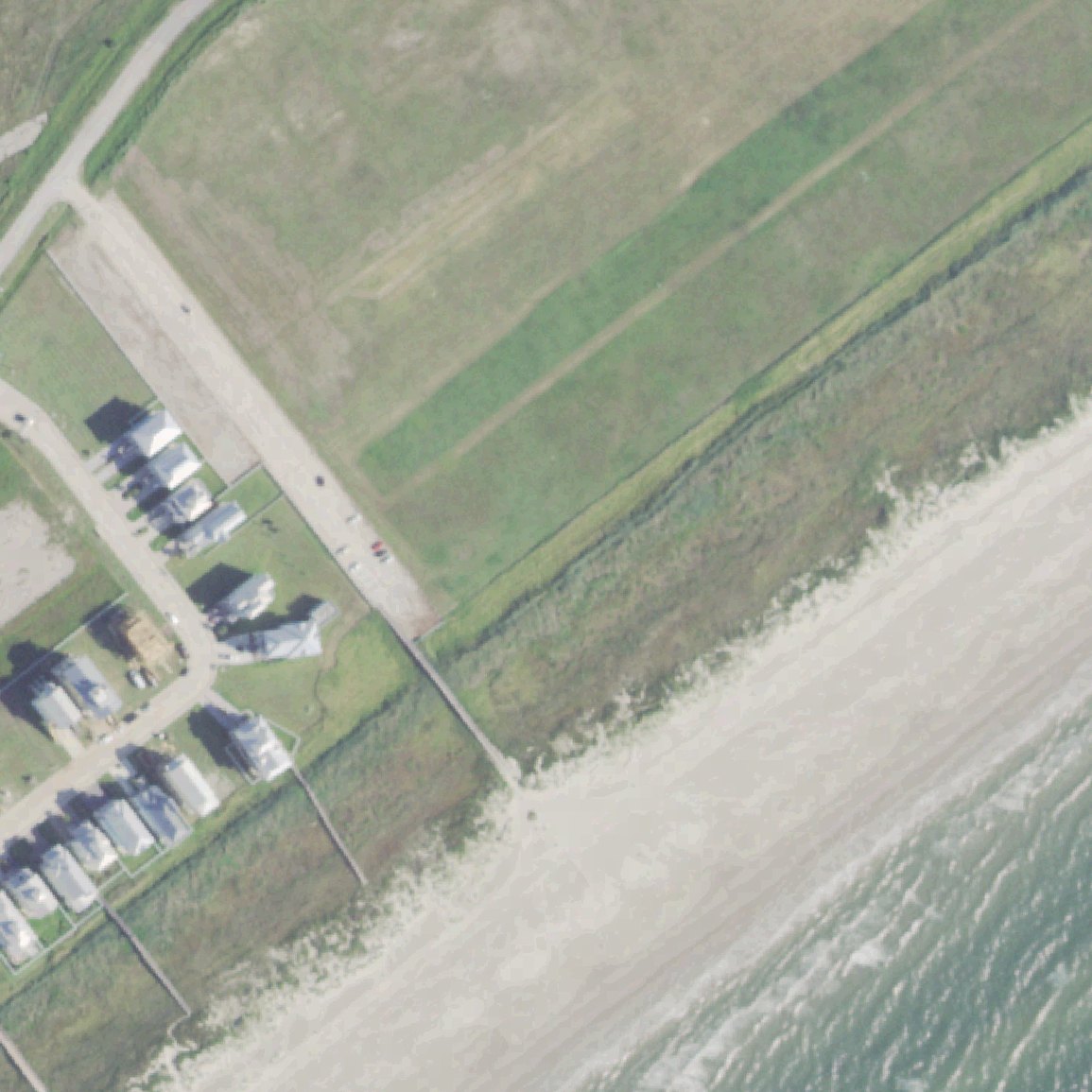 Aerial map of City of Galveston Beach Access #1C